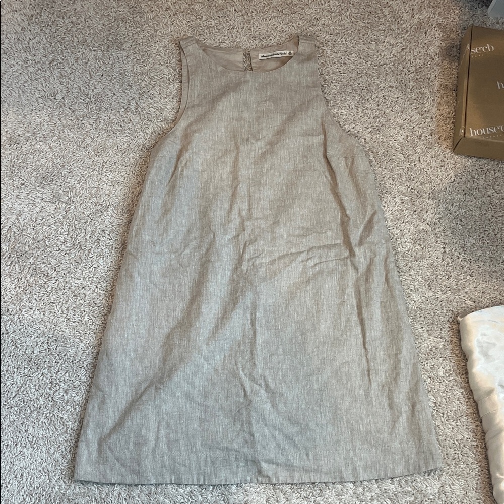 Abercrombie & Fitch Tan Midi Dress
